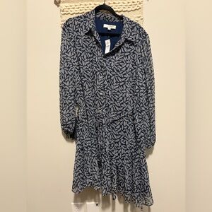 Button down dress long sleeve NWT